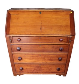 Antique cherry slant front desk