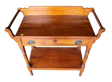 Antique Jenny Lynd washstand, mixed woods