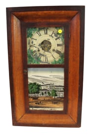 Antique Seth Thomas OG clock, reverse painted