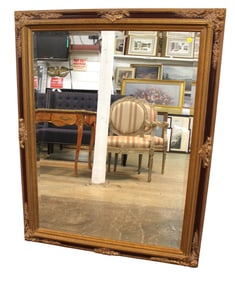 Carved beveled glass italian style mirror