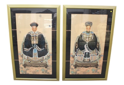 Pair Chinese sg Emperor and Empress Louise Fin.
