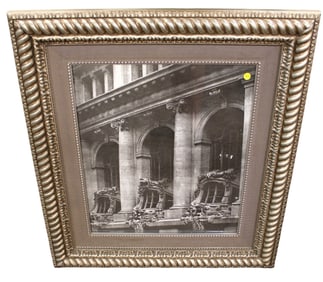 Highly ornate carved frame print