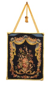 Antique hanging needle point