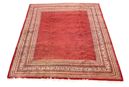Room size hand stitched rug
