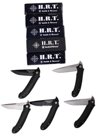 4 Smith and Wesson HRT knives with boxes