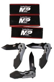 3 Smith and Wesson military police knives