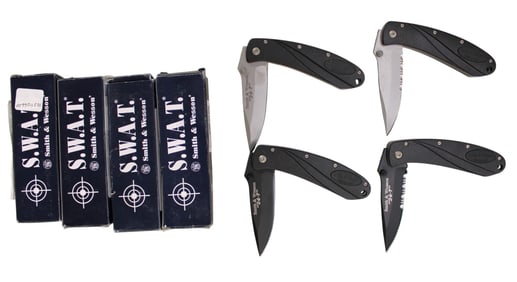 4 Smith and Wesson knives, 24-7 Swat