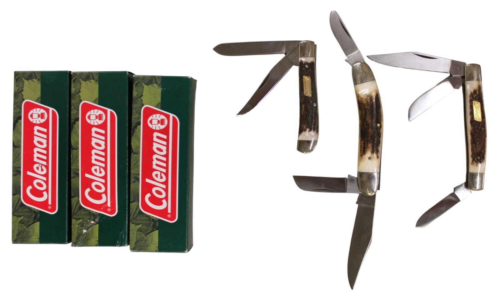 3 Coleman knives, 1st production run (1 of 2)