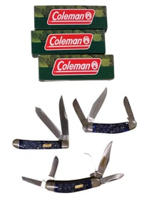 3 Coleman knives, 1st production run 1/1000
