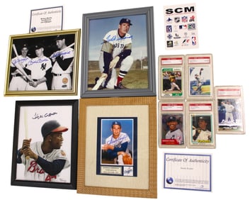 9 signed baseball collectible memorabilia