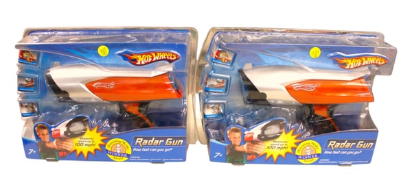 Vintage 2 Hot Wheel Radar Guns in original package