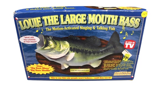 Vintage Louie The Large Mouth Singing Bass