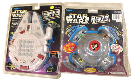 2 Vtg Tiger Star Wars Collectibles games - pkgd