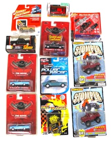 11 vtg diecast cars, trucks, other orig. boxes