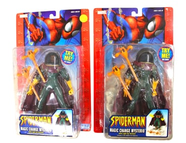 2 vtg. Marvel Spiderman Action Figures sealed