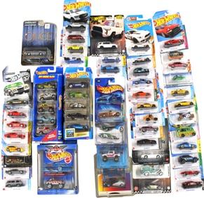45 Hot Wheels and (2) 5 car gift packs - sealed