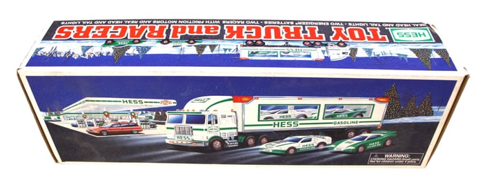 Vintage Hess 1997 Truck in box, Toy and Racer