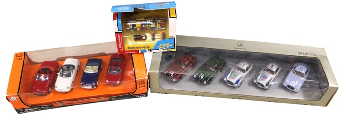 10 diecast collectible cars in original boxes