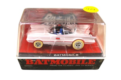 Auto World The Bat Mobile slot car in display case