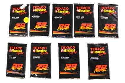 9 packs sealed Texaco Havoline Victory Cards