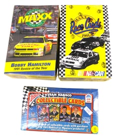 3 boxes Nascar trading cards - unopened