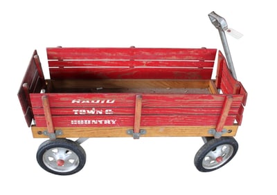 Vintage Radio Flyer Town and Country pull wagon