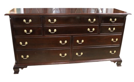 Stickley 10 drawer dresser with hidden compartment