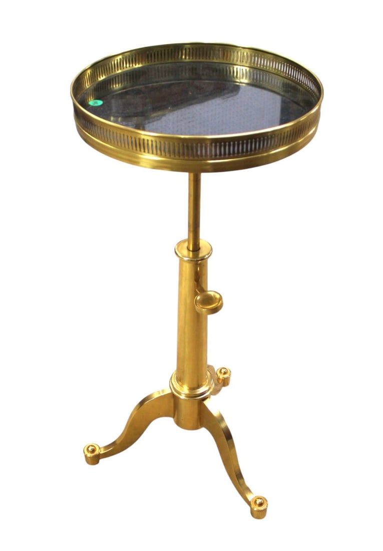 Maison Meilleur style brass m/t telescoping table (1 of 9)