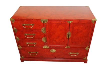 Vintage Century Asian inspired campaign chest