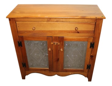 Mastercraft country knotty pine pierce tin front server