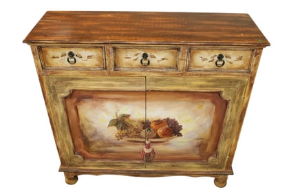 Habersham style Italian paint decorated cabinet