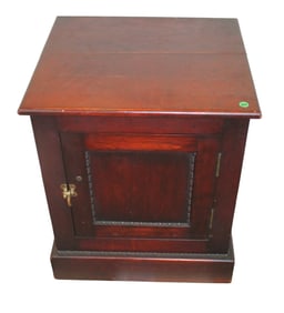 Antique solid mahogany porcelain interior ice box