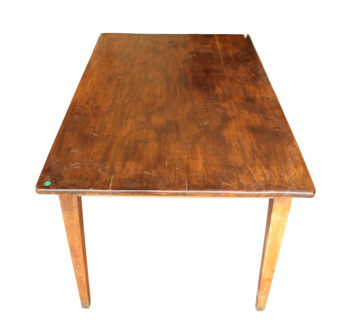 Semi antique country farm style table in pine (1 of 3)