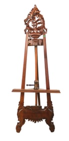 Solid mahogany artist easel