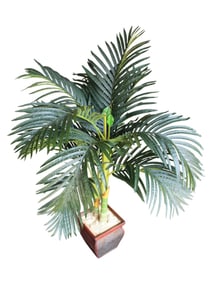 52"h faux majestic Bamboo palm in toll decorator planter