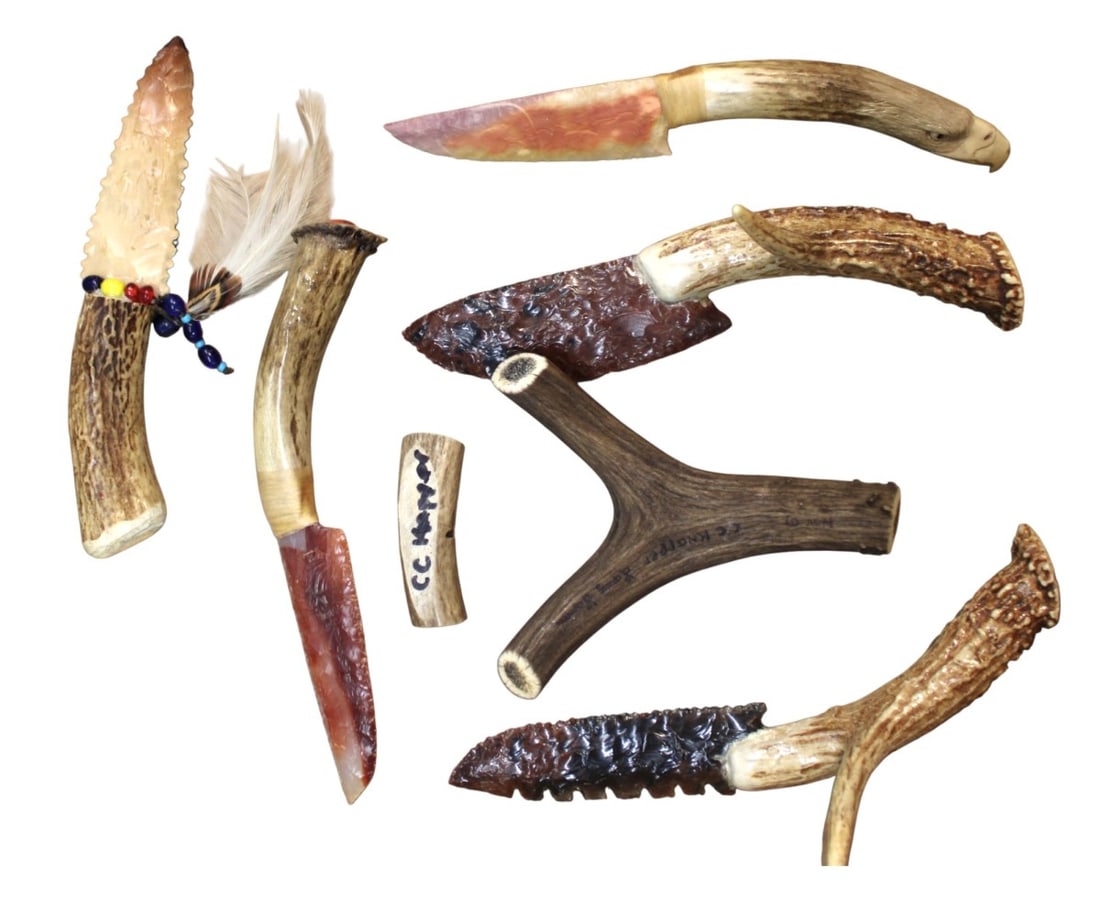 Native Amer. artifacts, tools, arrow tips, stones (1 of 3)