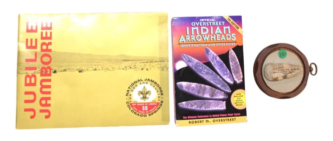 Boy Scouts 50 yr, Indian arrow books & artifact