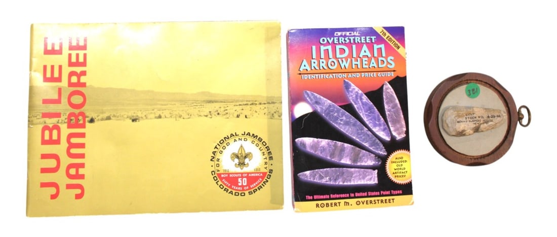 Boy Scouts 50 yr, Indian arrow books & artifact (1 of 3)