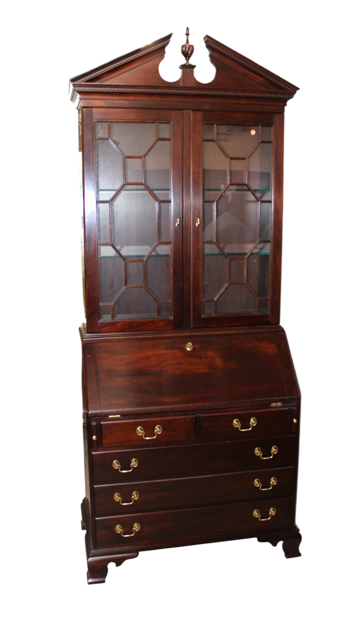 Stickley solid mahogany secretary bookcase (1 of 14)