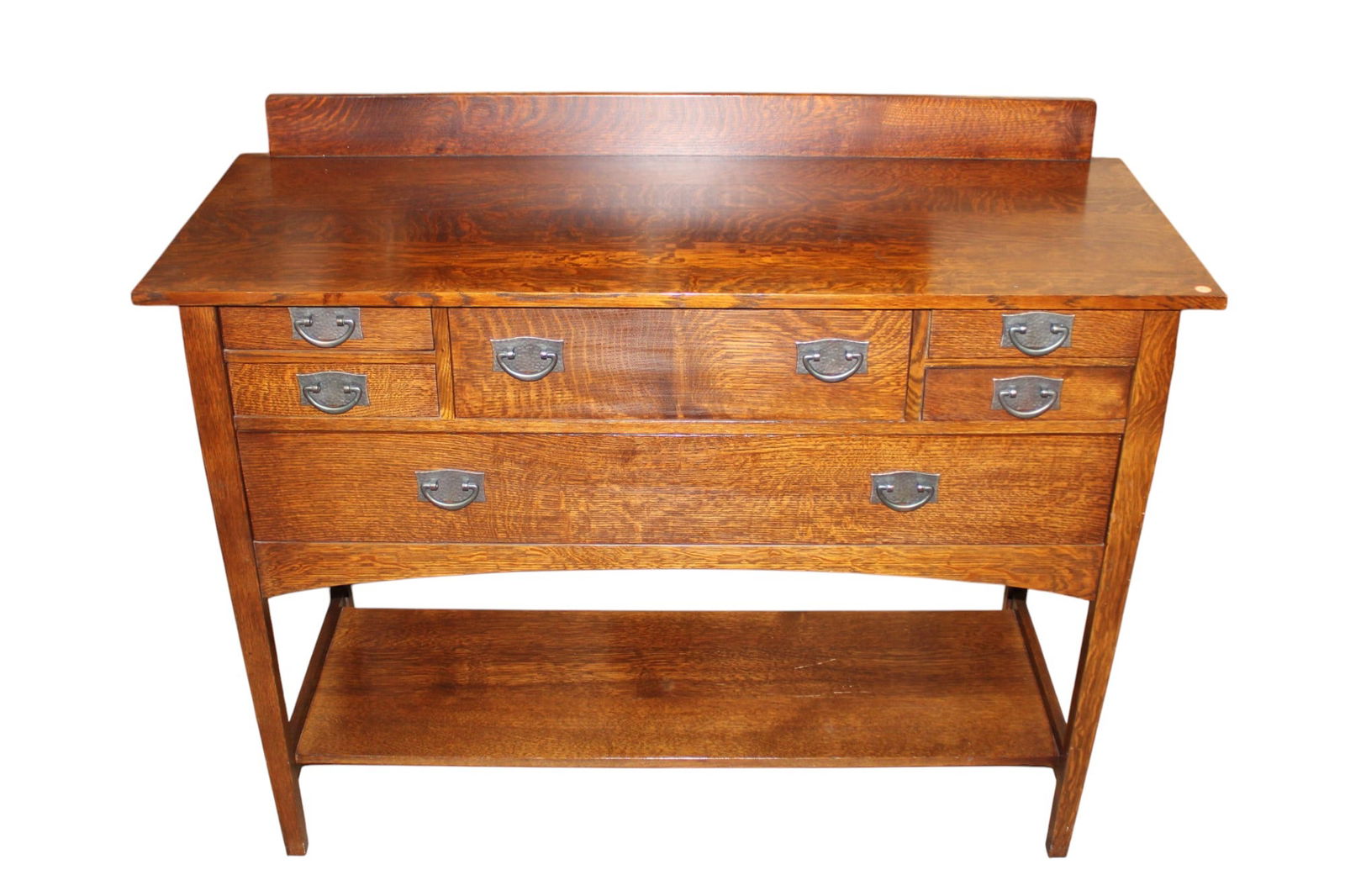 Stickley mission oak buffet with back splash (1 of 11)