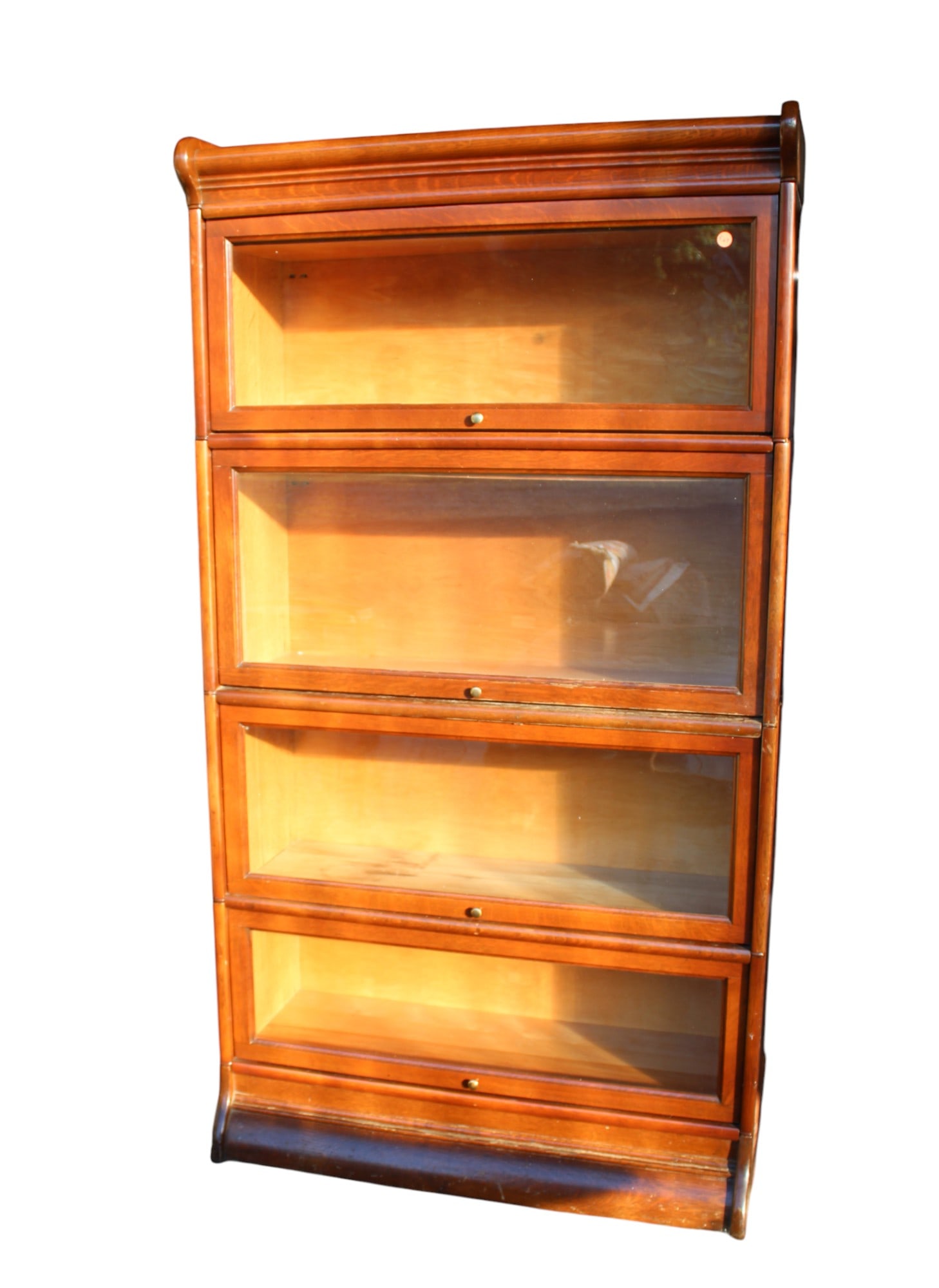 Nice antique oak barrister 4 stack bookcase (1 of 5)