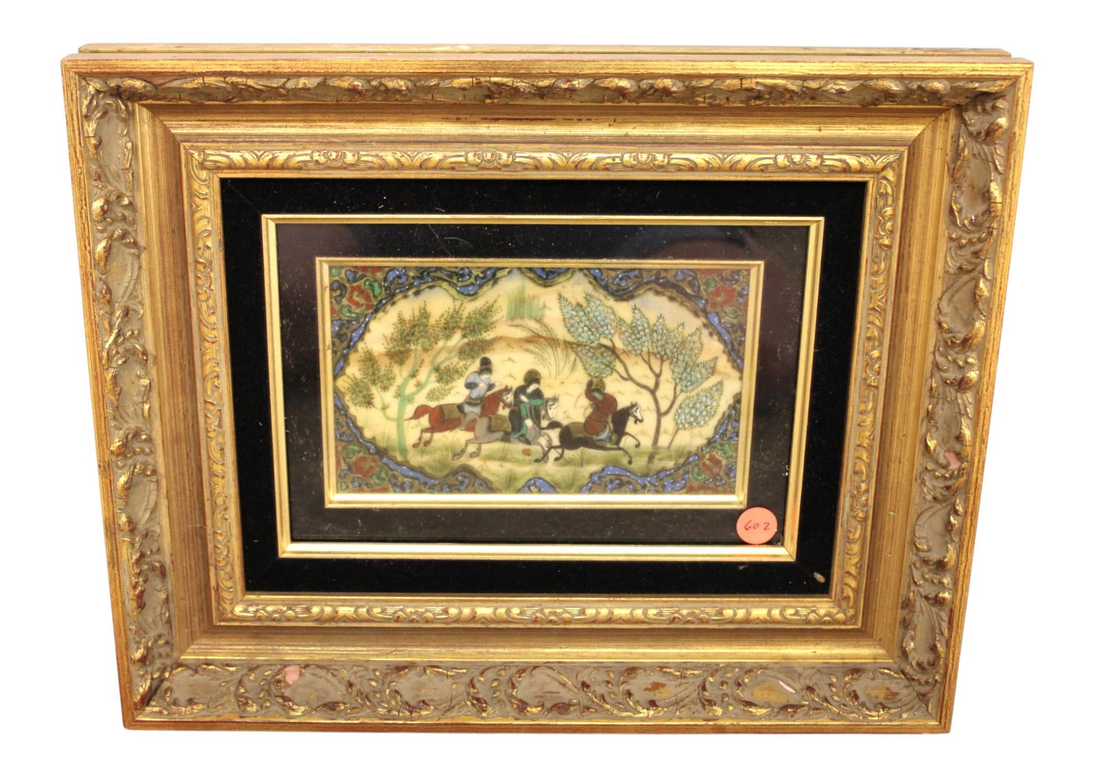 Vintage middle eastern art under glass (1 of 5)