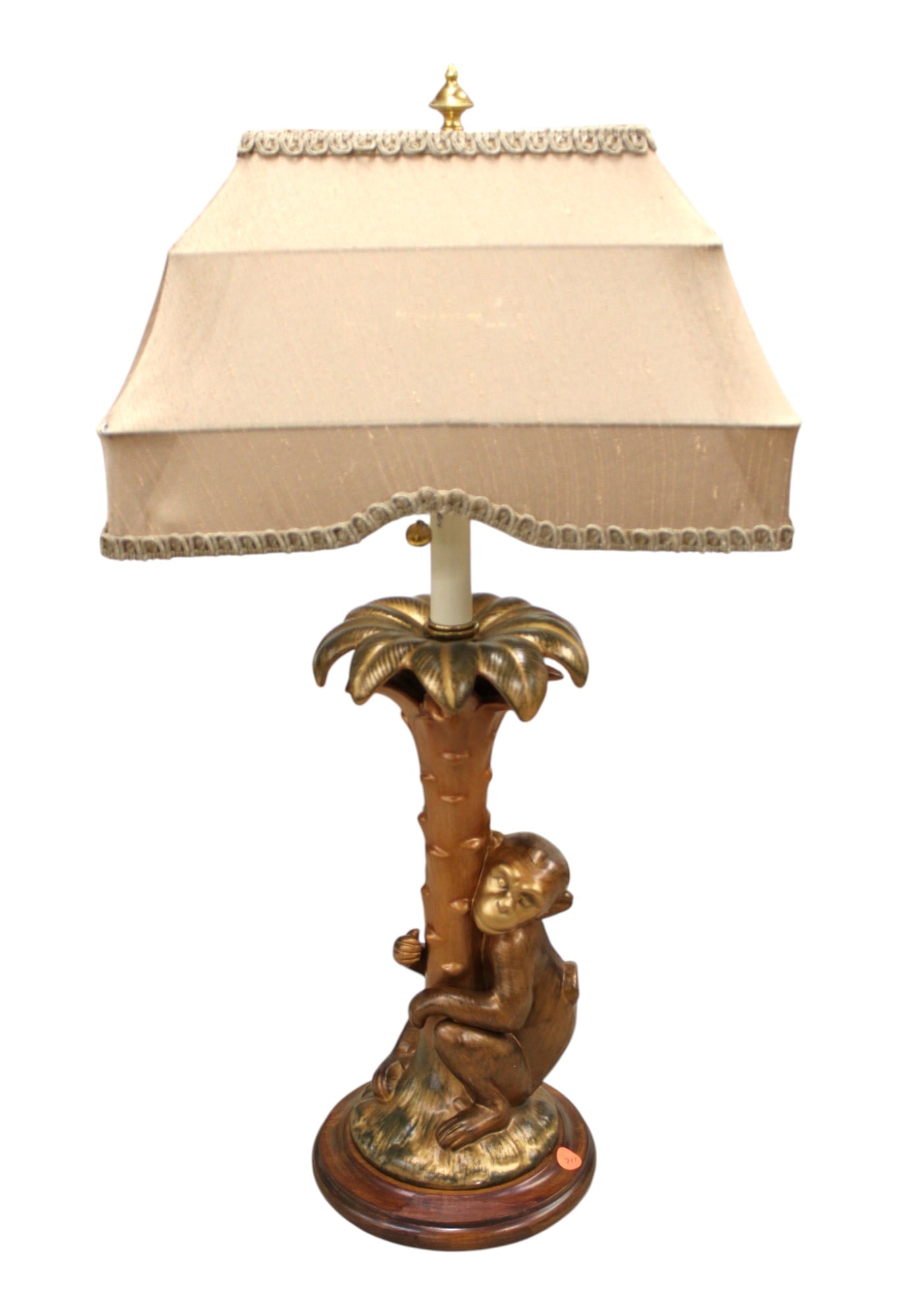 Maitland style monkey lamp hugging palm tree with shade (1 of 8)