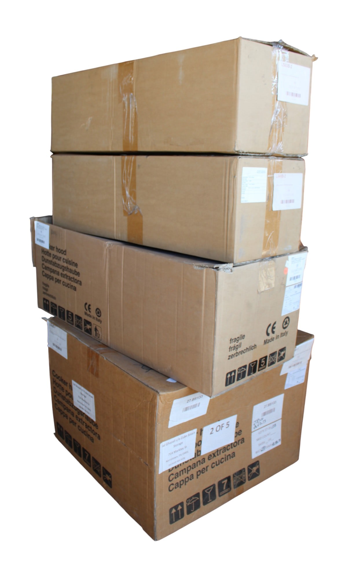 Group of 4 Signature Hardware range hood made in Italy (1 of 9)