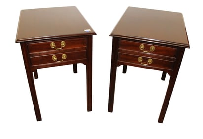 Great pair of Stickley side tables