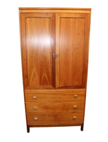 Quality Stickley modern solid cherry cabinet