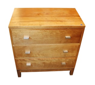 Quality Stickley modern solid cherry nightstand