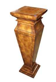 Maitland Smith leather wrapped pedestal