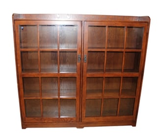 Mission oak bookcase manner Restoration Hardware