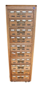 Antique Library Bureau SoleMaker file cabinet